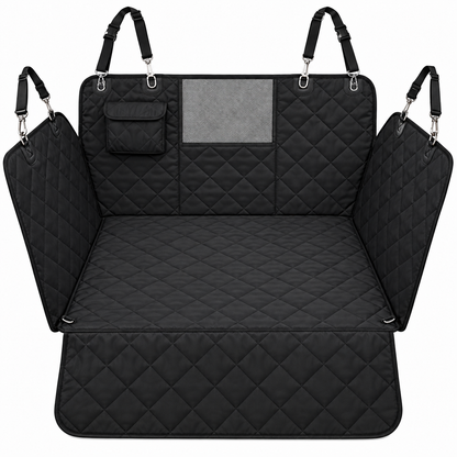 PETCRUZO Water-Resistant Dog Back Seat Cover Hammock (Black)