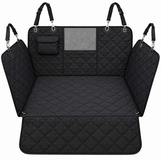 PETCRUZO Water-Resistant Dog Back Seat Cover Hammock (Black)