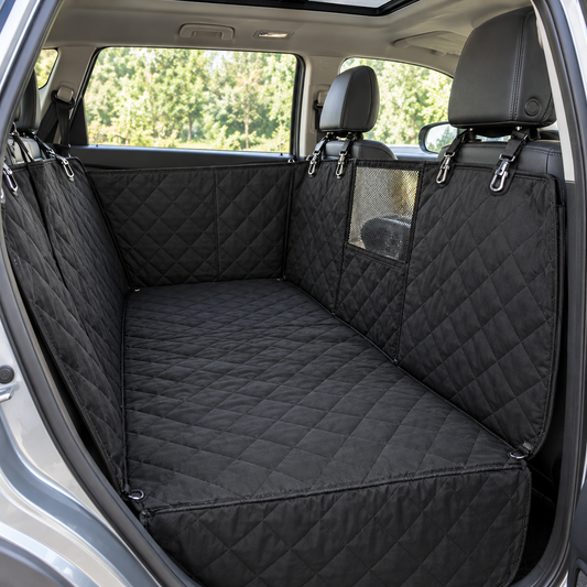 PETCRUZO Water-Resistant Dog Back Seat Cover Hammock (Black)
